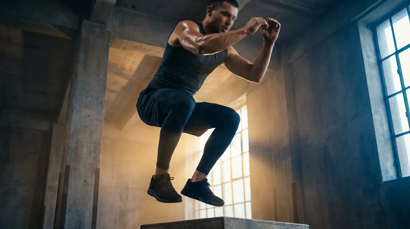 Bruce Lee demonstrating explosive strength and functional fitness training techniques