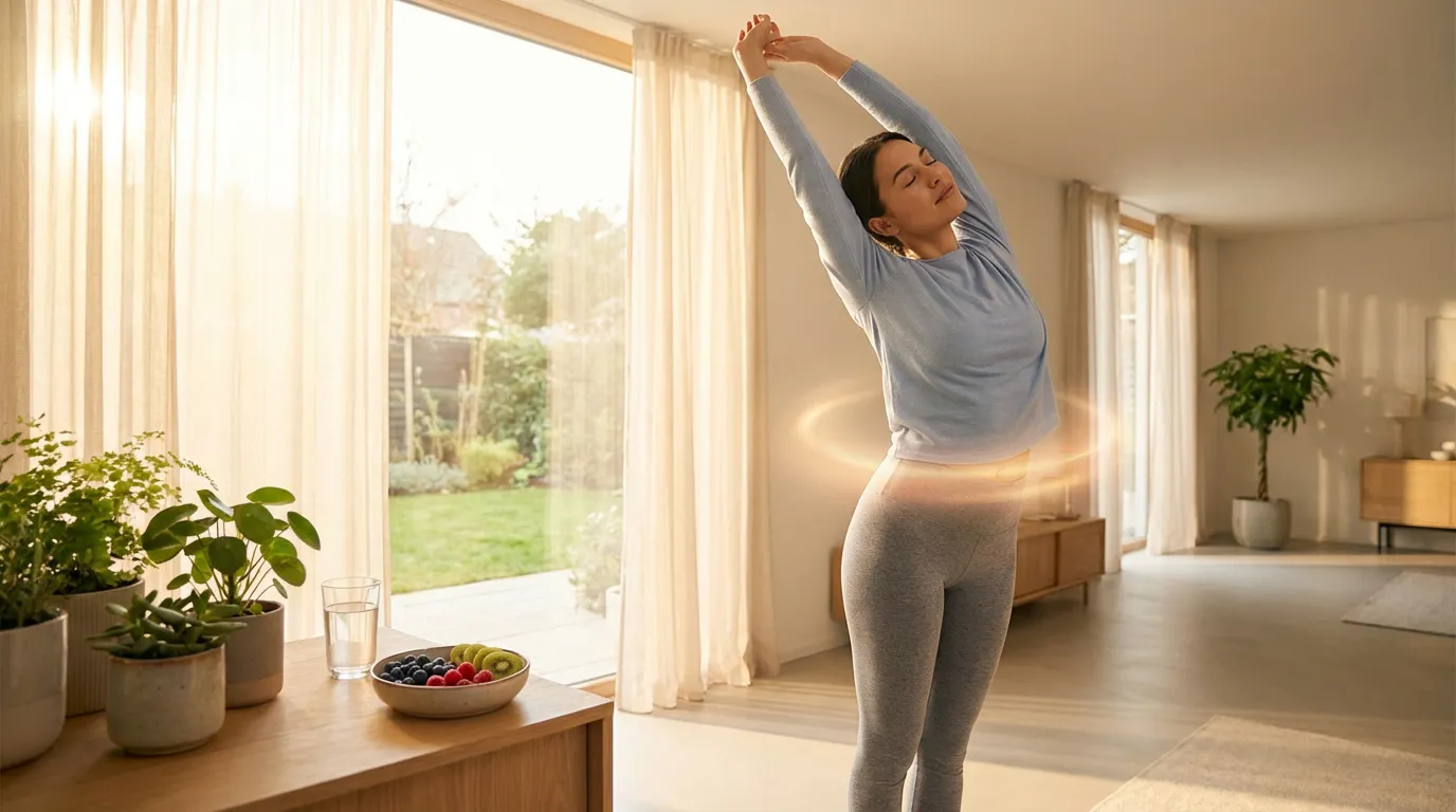 Person practicing yoga to boost metabolism and energy levels