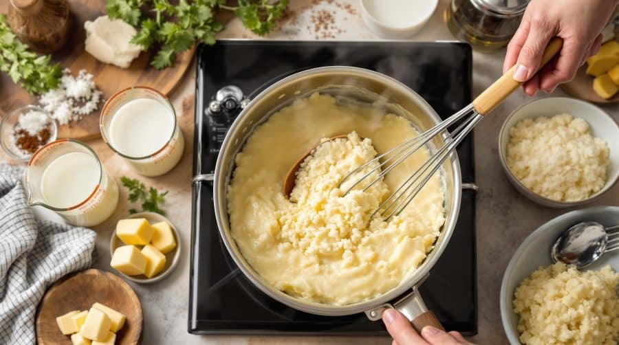 Quelle dose de lait et d'eau pour une purée Mousline parfaite ?