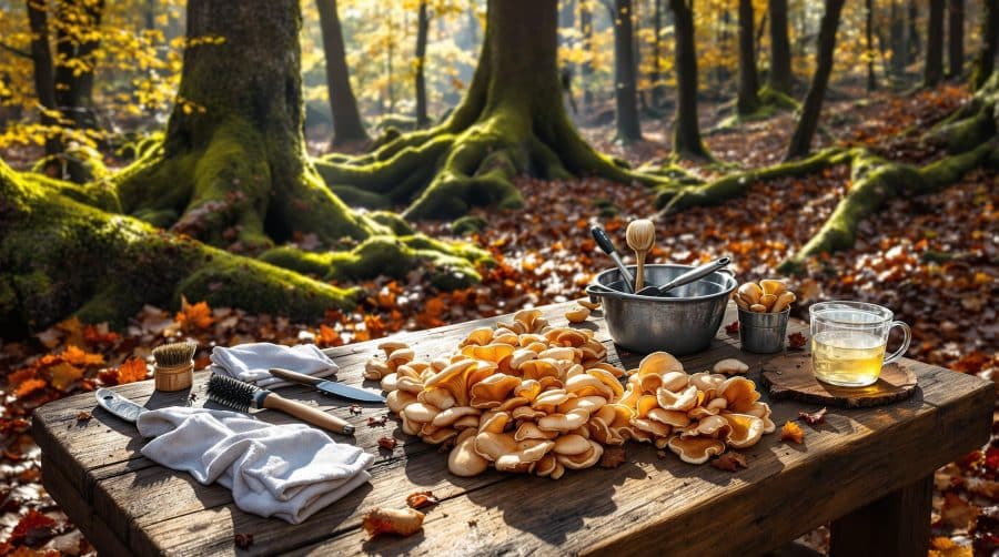 Trompettes de la mort : comment nettoyer vos champignons après la cueillette ?