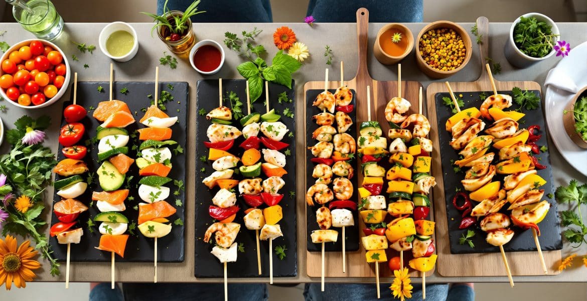Brochettes apéro faciles à préparer la veille : recettes astucieuses pour un apéritif réussi