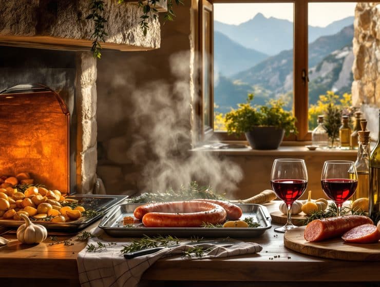 Figatelli au four : la recette corse essentielle et ses délicieuses variantes