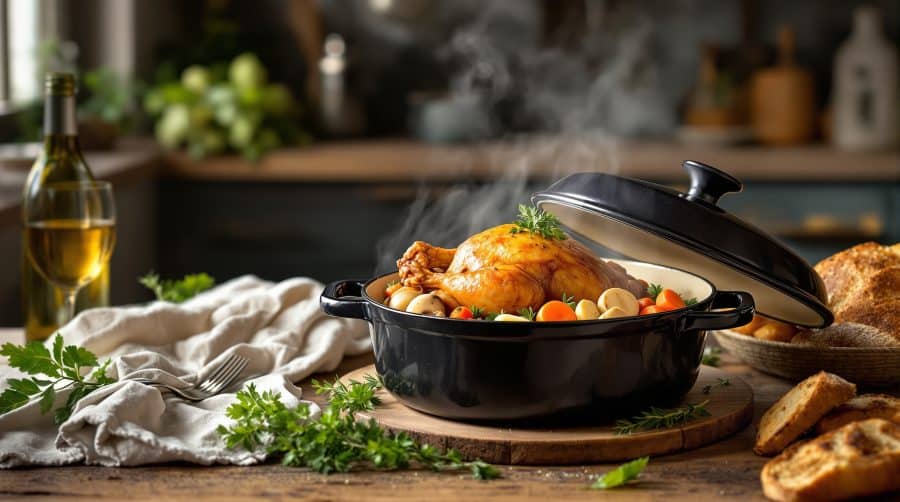 Pintade en cocotte : recette facile à réaliser chez soi