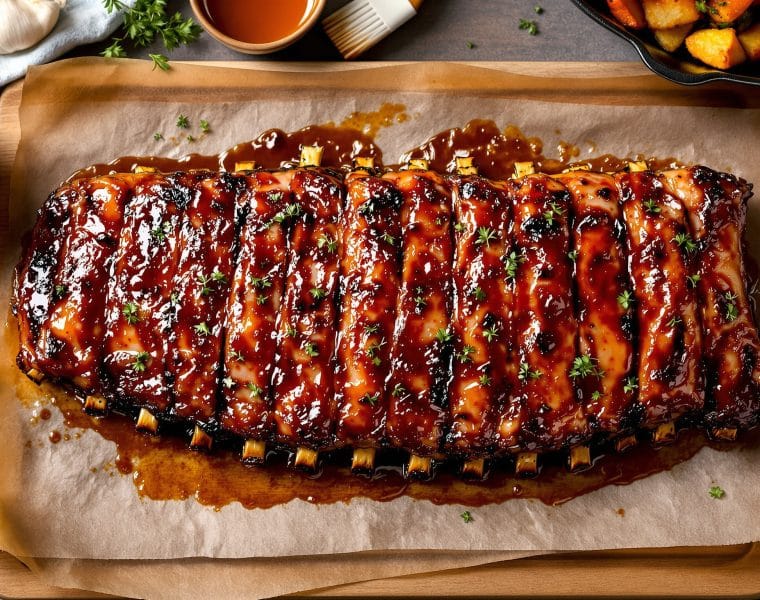 Travers de porc fondant au four : secrets de la cuisson lente et caramélisation réussie