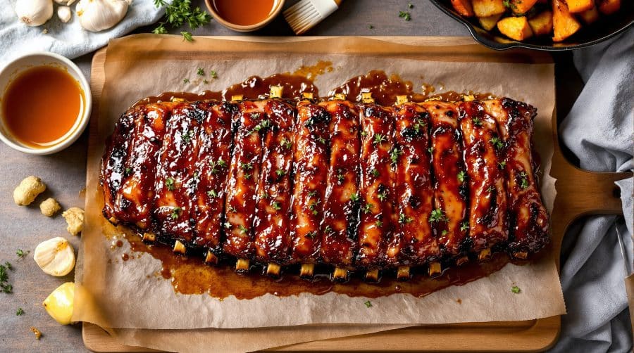 Travers de porc fondant au four : secrets de la cuisson lente et caramélisation réussie