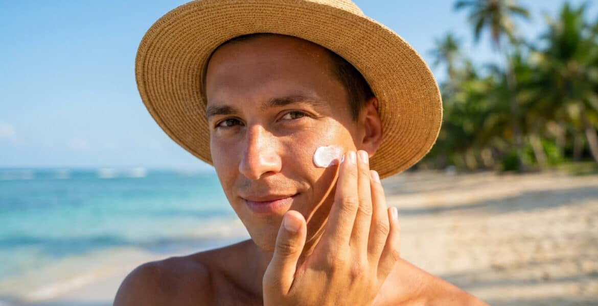 Illustration des dangers des rayons UV sur la peau, mettant en évidence les effets des UVA et UVB.