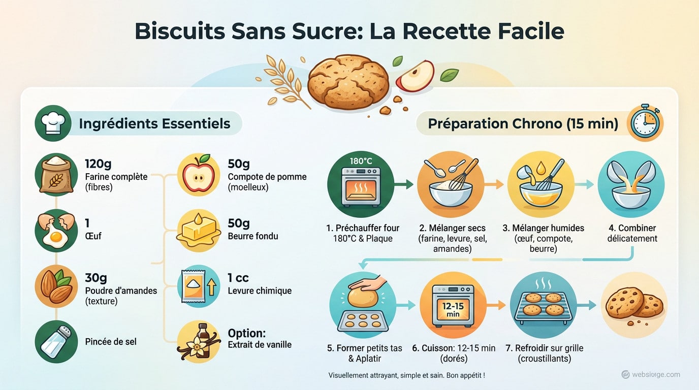 Biscuits sans sucre faits maison dorés sur une grille