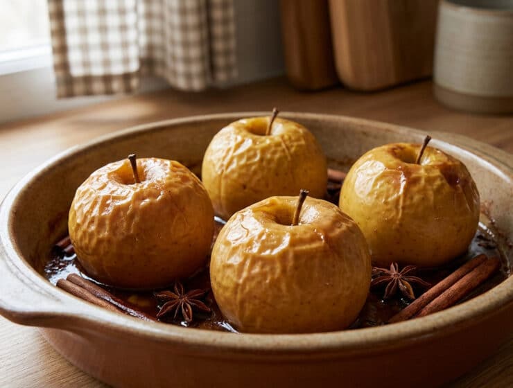 comforting baked apples with spices