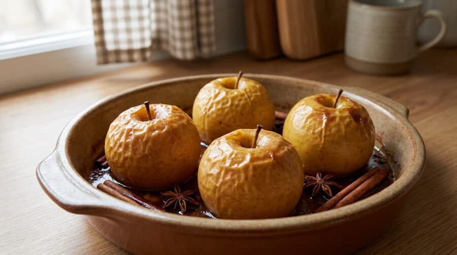 comforting baked apples with spices