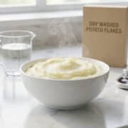 creamy instant mashed potatoes with ingredients