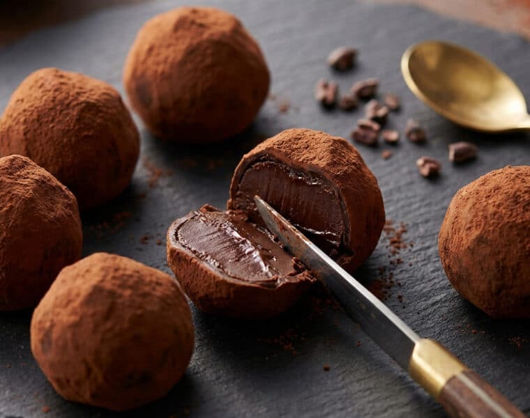 decadent artisanal chocolate truffles