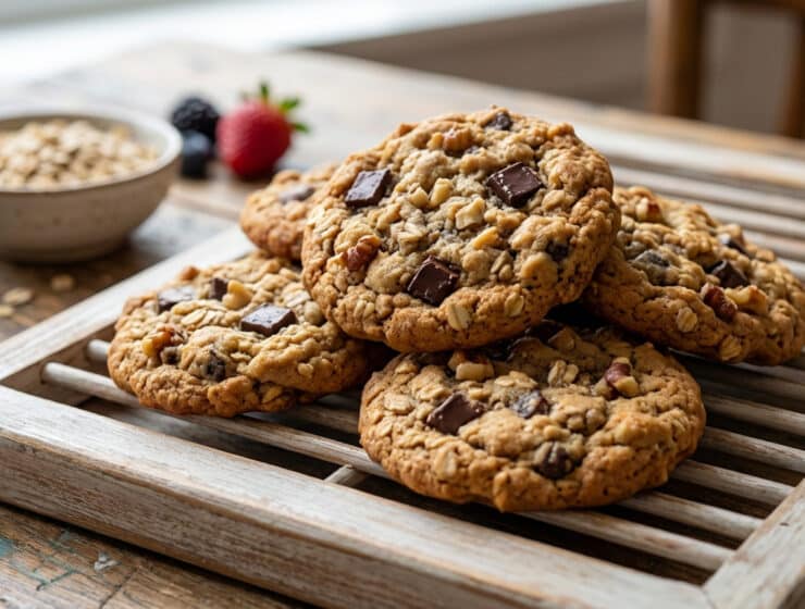 delicious homemade oatmeal chocolate chip cookies