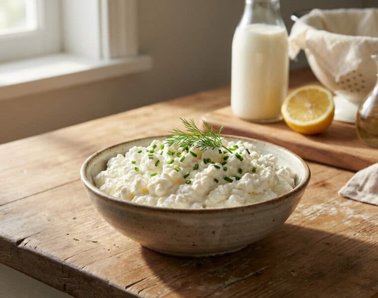 farmhouse fresh homemade cottage cheese