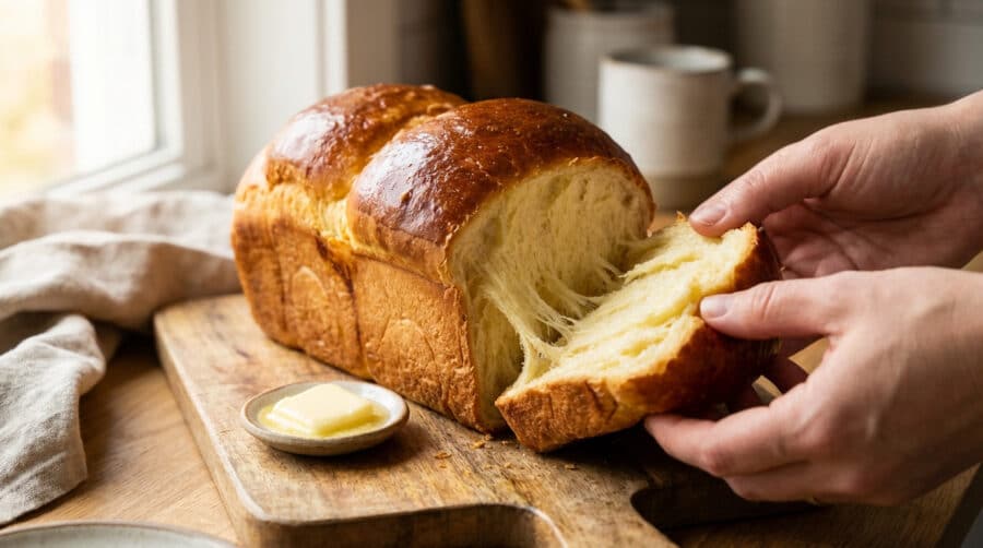 gourmet brioche soft airy and perfectly golden brown