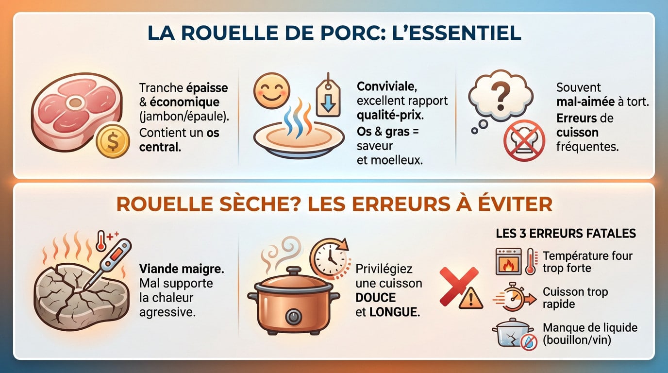 Rouelle de porc crue avec son os central et sa couenne, prête à être cuisinée