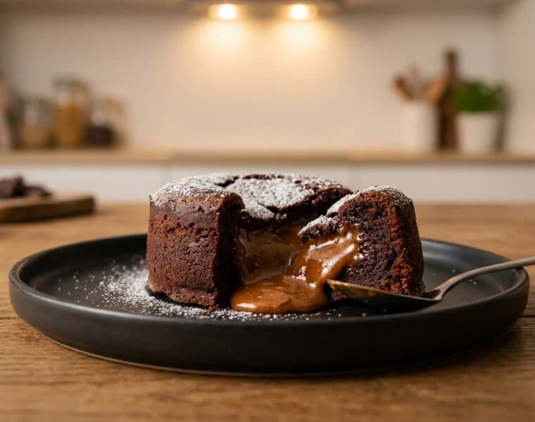 molten caramel chocolate fondant