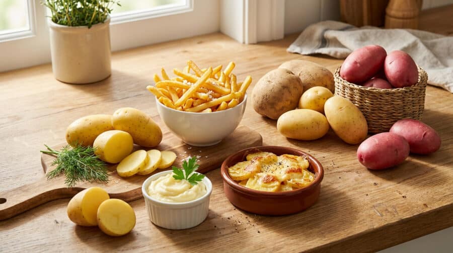 potato perfection diverse dishes and raw varieties