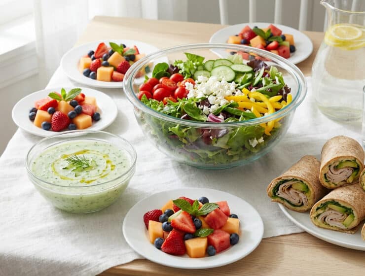 refreshing summer feast healthy no cook table spread