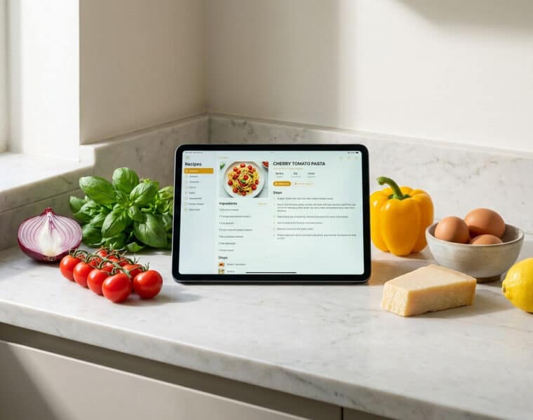 smart cooking with fresh ingredients
