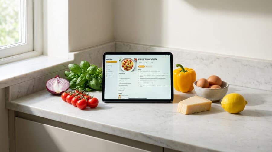 smart cooking with fresh ingredients