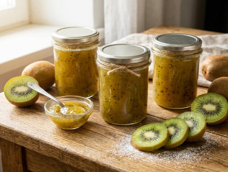 vibrant homemade kiwi jam