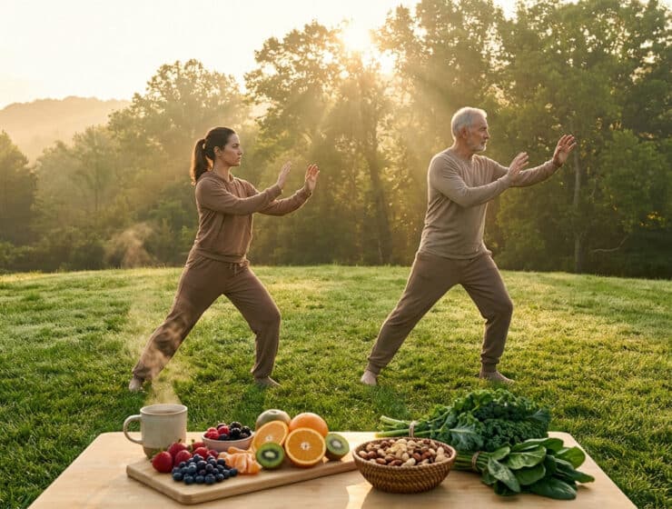 Illustration of bone and joint health with vitamins D3, K2, and magnesium