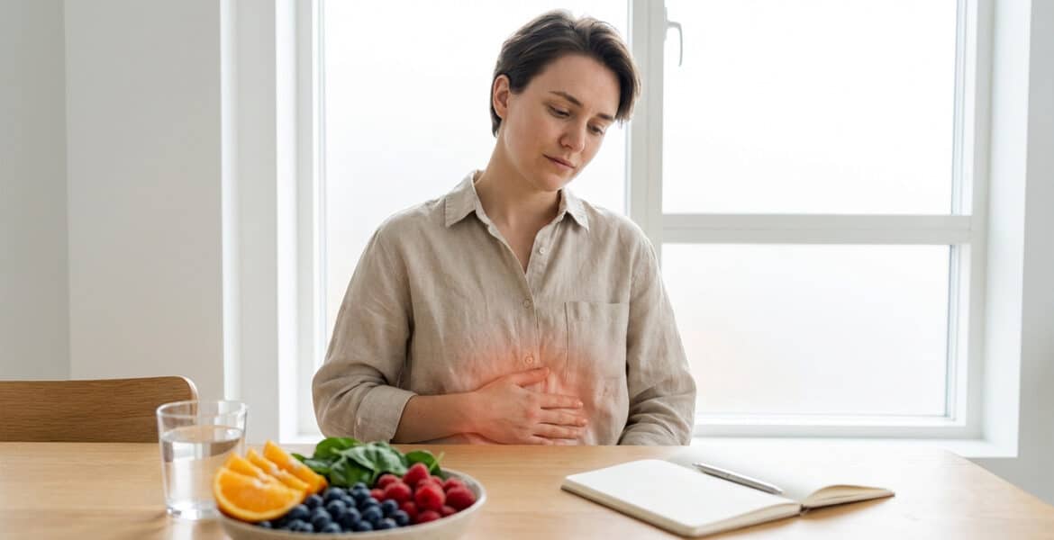 Illustration of chronic inflammation affecting the body and immune system