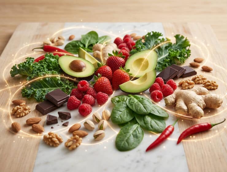 Aliments aphrodisiaques comme le cacao et le zinc pour stimuler le désir sexuel